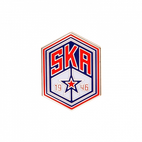 Значок металлический СКА "Шестигранник"