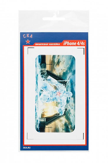 Виниловая наклейка СКА "Ice man" для задней панели Iphone 4/4S