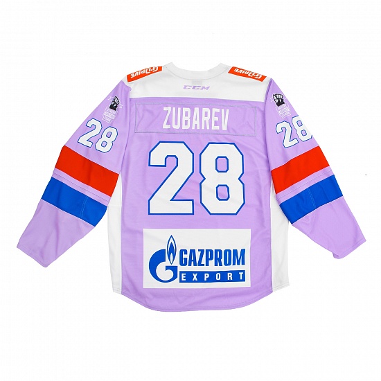 Zubarev (28) warm-up jersey 18/19 "Hockey fights cancer"