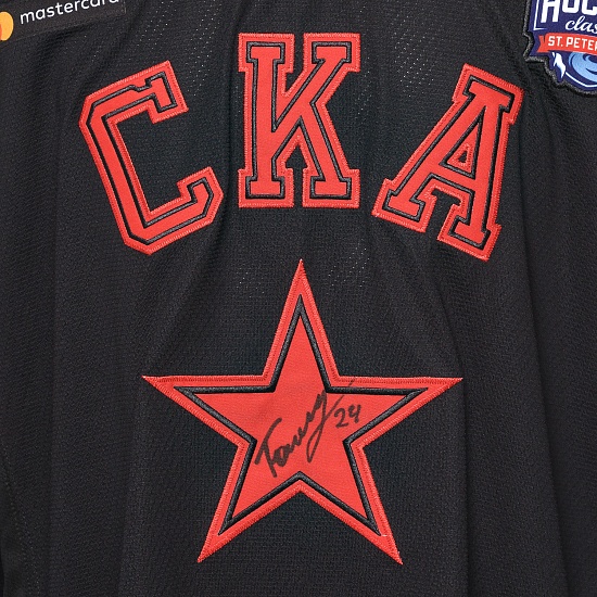 Game worn jersey “Russian classic 2019” with autograph. V. Tokranov, №24