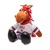 Soft stuffed toy "Firehorse" (sedentary, white jersey)
