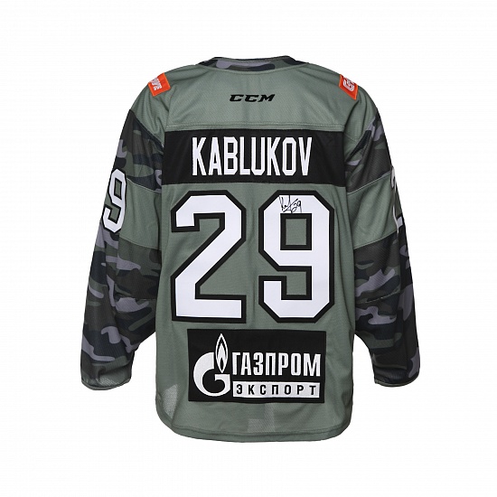 "Армейский" свитер СКА 2020 с автографом И. Каблукова (29)