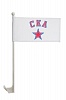 SKA car flag with mount (14х25 cm)