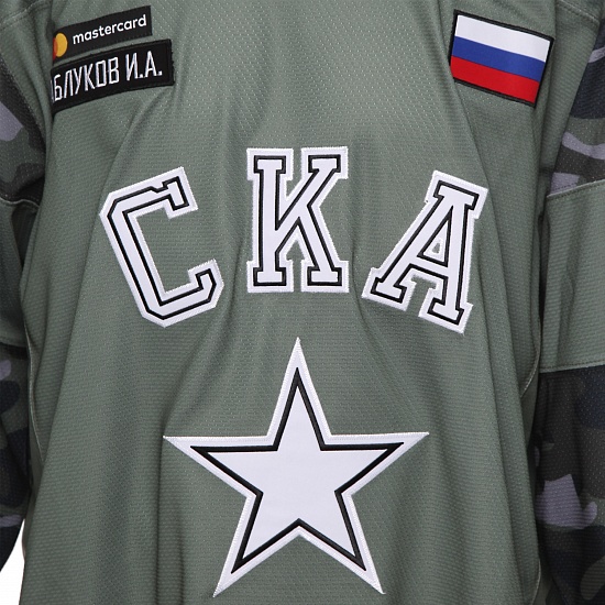 SKA Army game worn jersey with autograph. I. Kablukov, №29