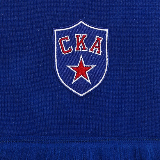 SKA knitted scarf with embroideries