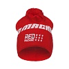 Pompom Hat "Red Machine"