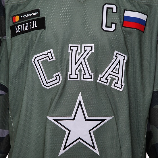 "Армейский" свитер СКА 2020 с автографом Е. Кетова (40)