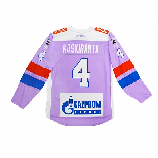 Koskiranta (4) warm-up jersey 18/19 "Hockey fights cancer"
