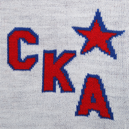 SKA double sided knitted scarf "Anniversary season"