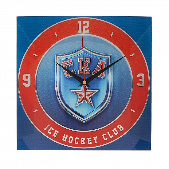 Часы СКА с логотипом (квадрат 280 мм)