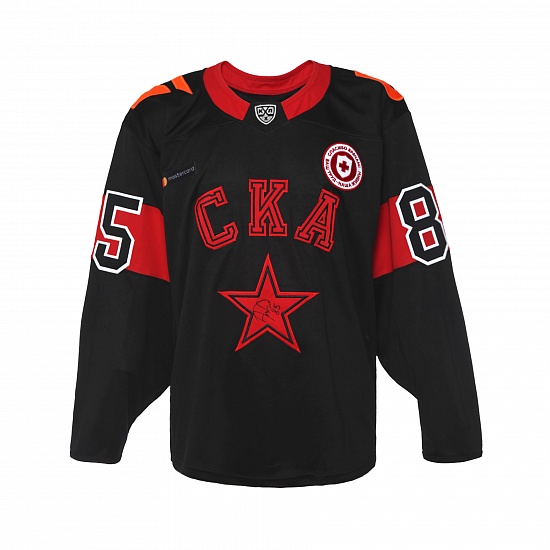 SKA game worn black jersey "Thanks to doctors" 20/21 with autograph. A. Brinkman, №85