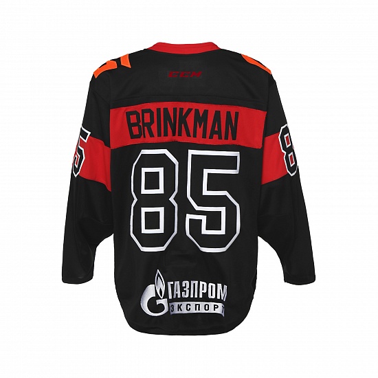 SKA game worn black jersey "Thanks to doctors" 20/21 with autograph. A. Brinkman, №85