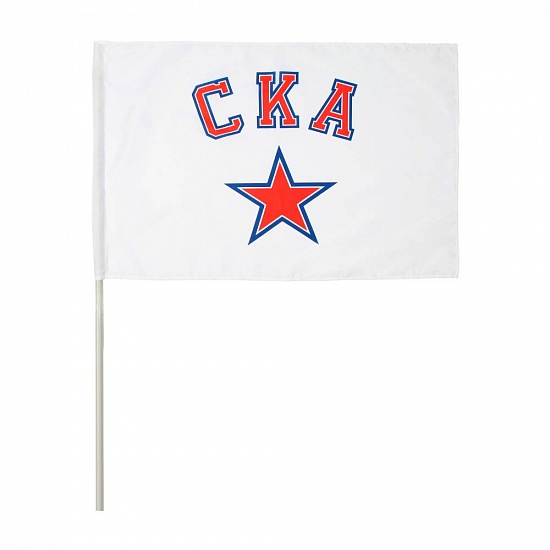Флаг СКА 70х105 см (белый)