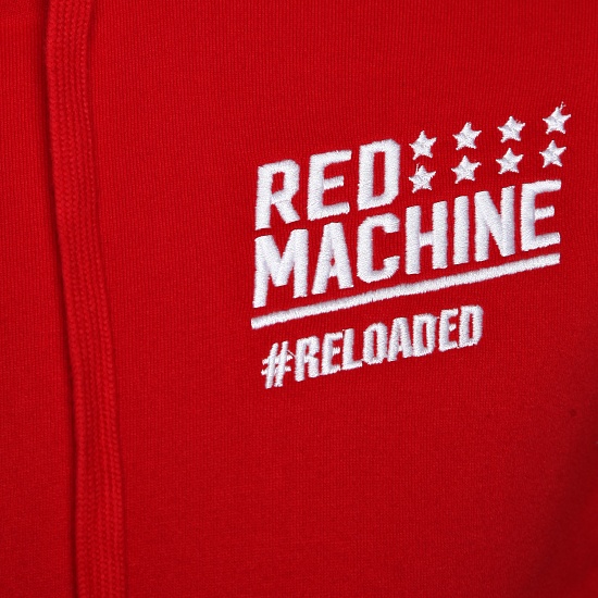 Men`s hoodie "Red machine"