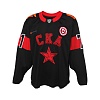 SKA game worn black jersey "Thanks to doctors" 20/21 with autograph. A. Burdasov, №71
