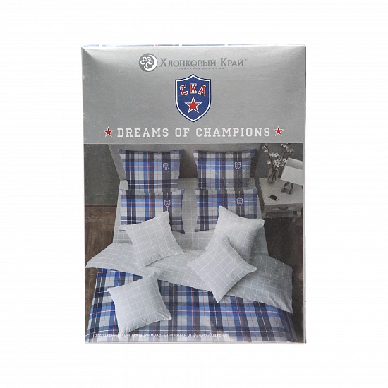 Bed linen SKA great club (double, 2 pillowcases 70x70 cm)