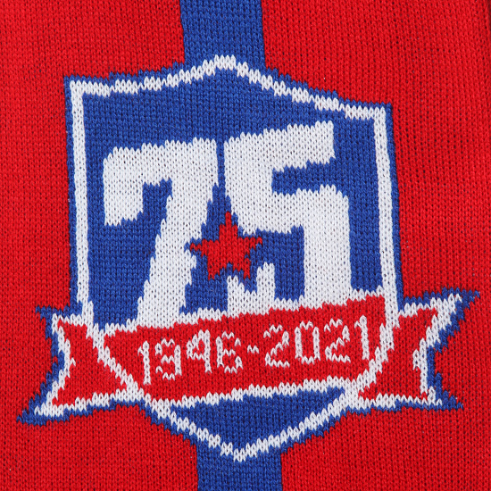 SKA knitted double-sided scarf "75 years"