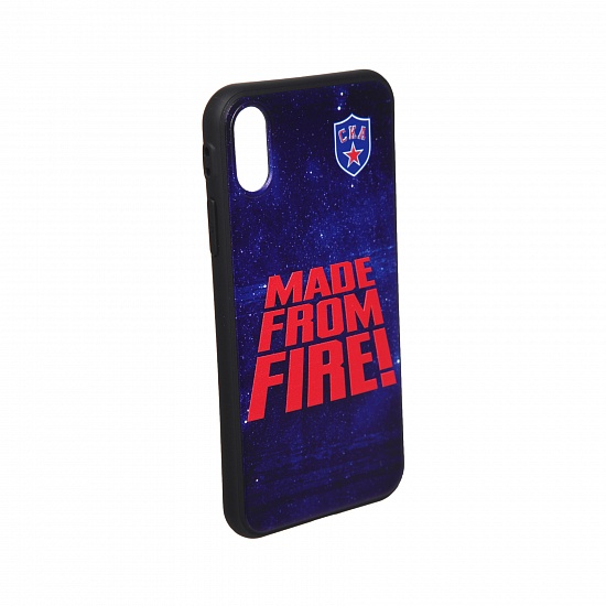 Чехол для iPhone X и iPhone XS "Made from fire"