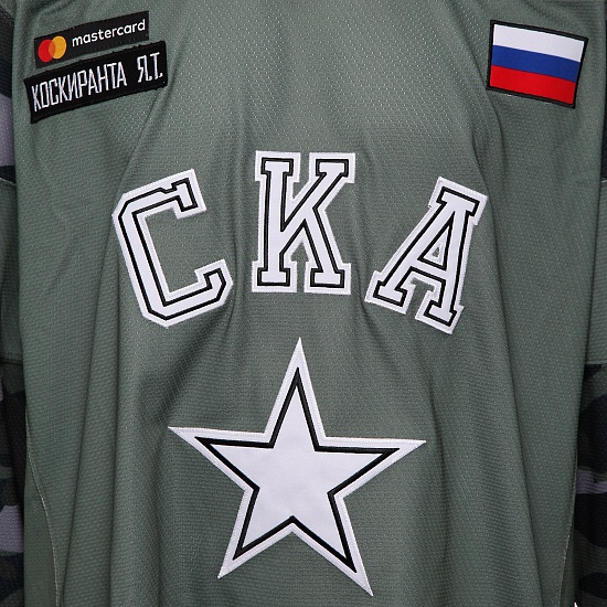SKA Army game worn jersey with autograph. J. Koskiranta, №4